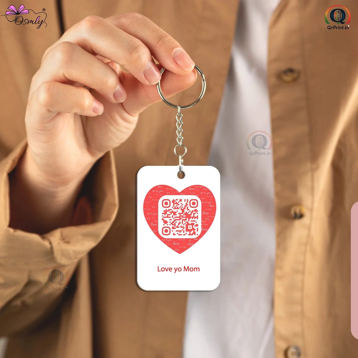Mom Voice QR Keychain - OSMLY