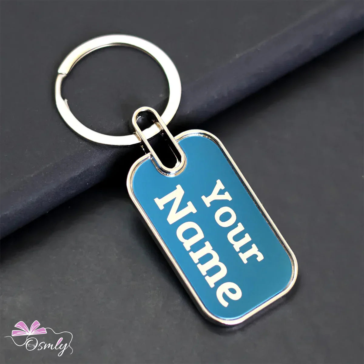 Metal Keychain with Rounded Edges - OSMLY