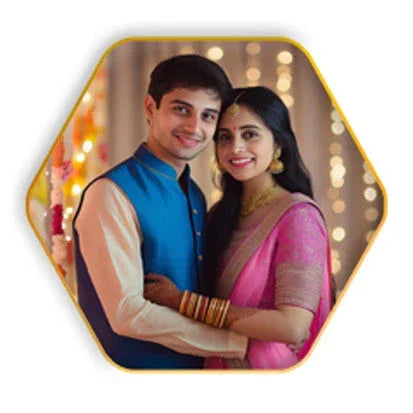 Acrylic UV Gold Border Frame - OSMLY