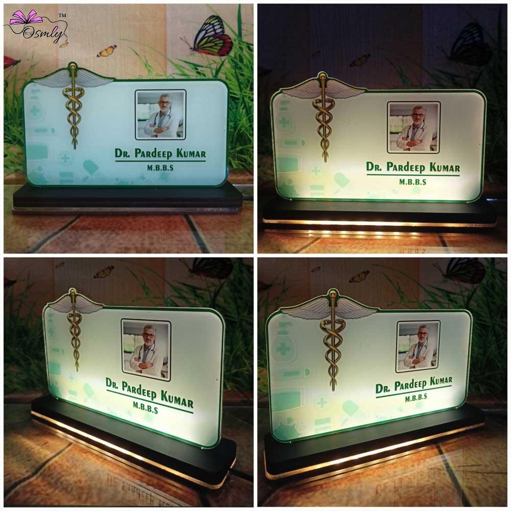 Customized Photo Print Doctor Name Plate - OSMLY