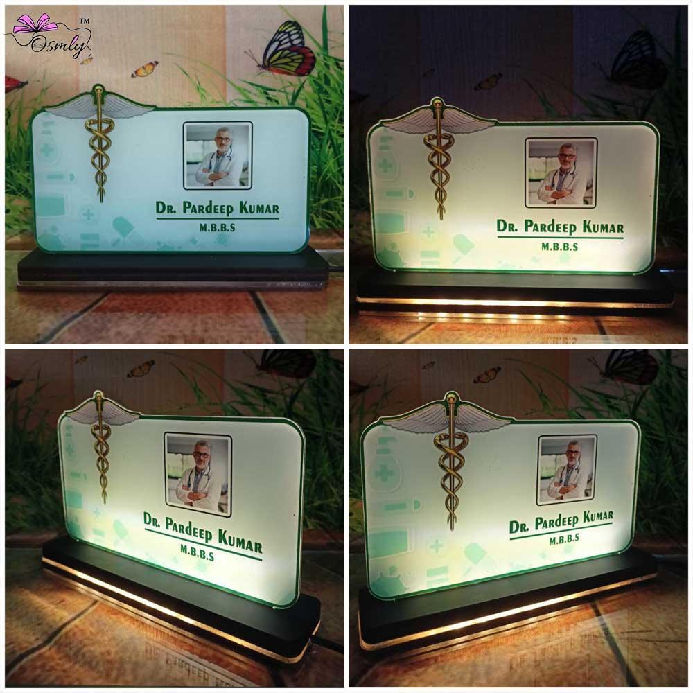 Customized Photo Print Doctor Name Plate - OSMLY