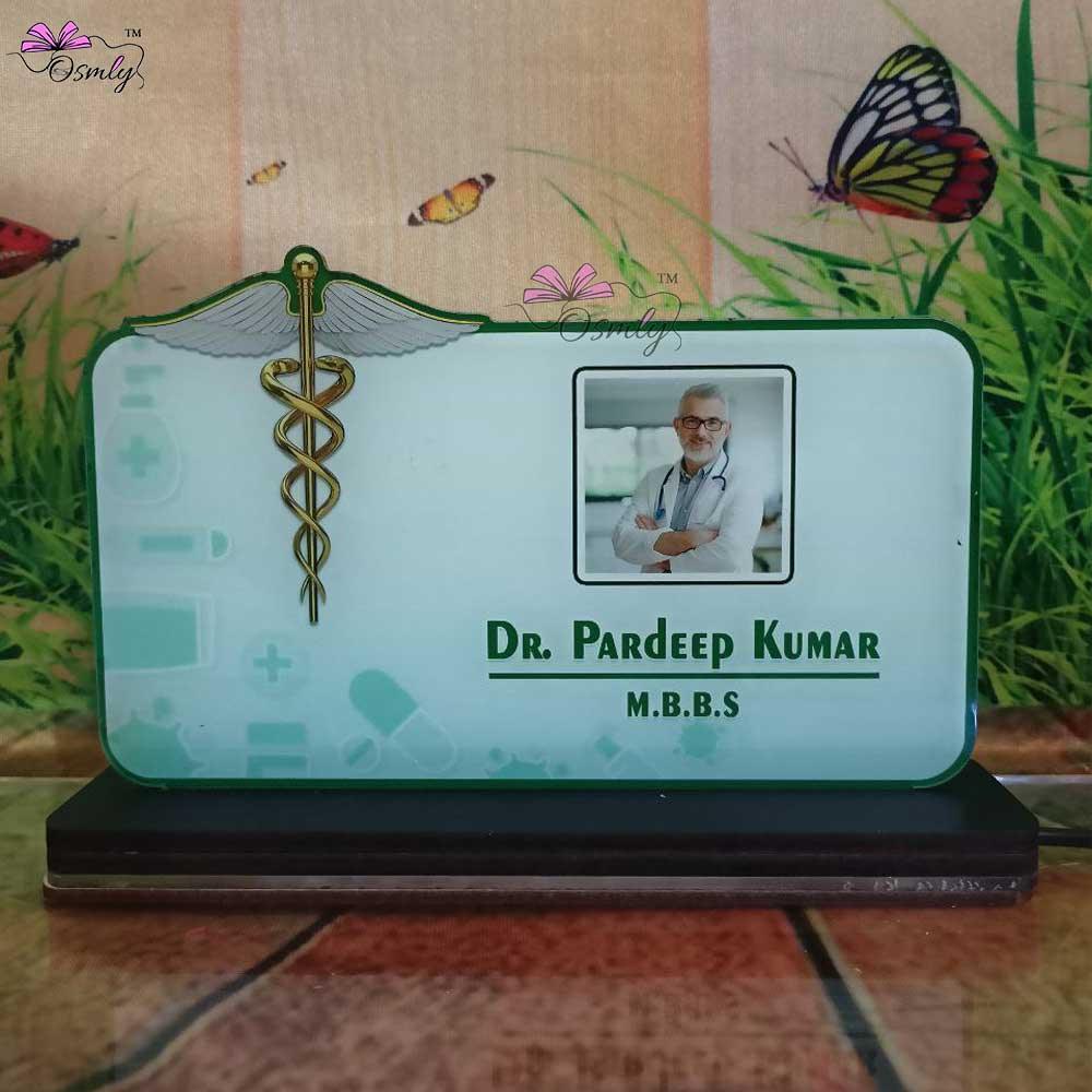 Customized Photo Print Doctor Name Plate - OSMLY
