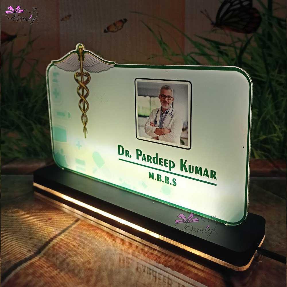 Customized Photo Print Doctor Name Plate - OSMLY