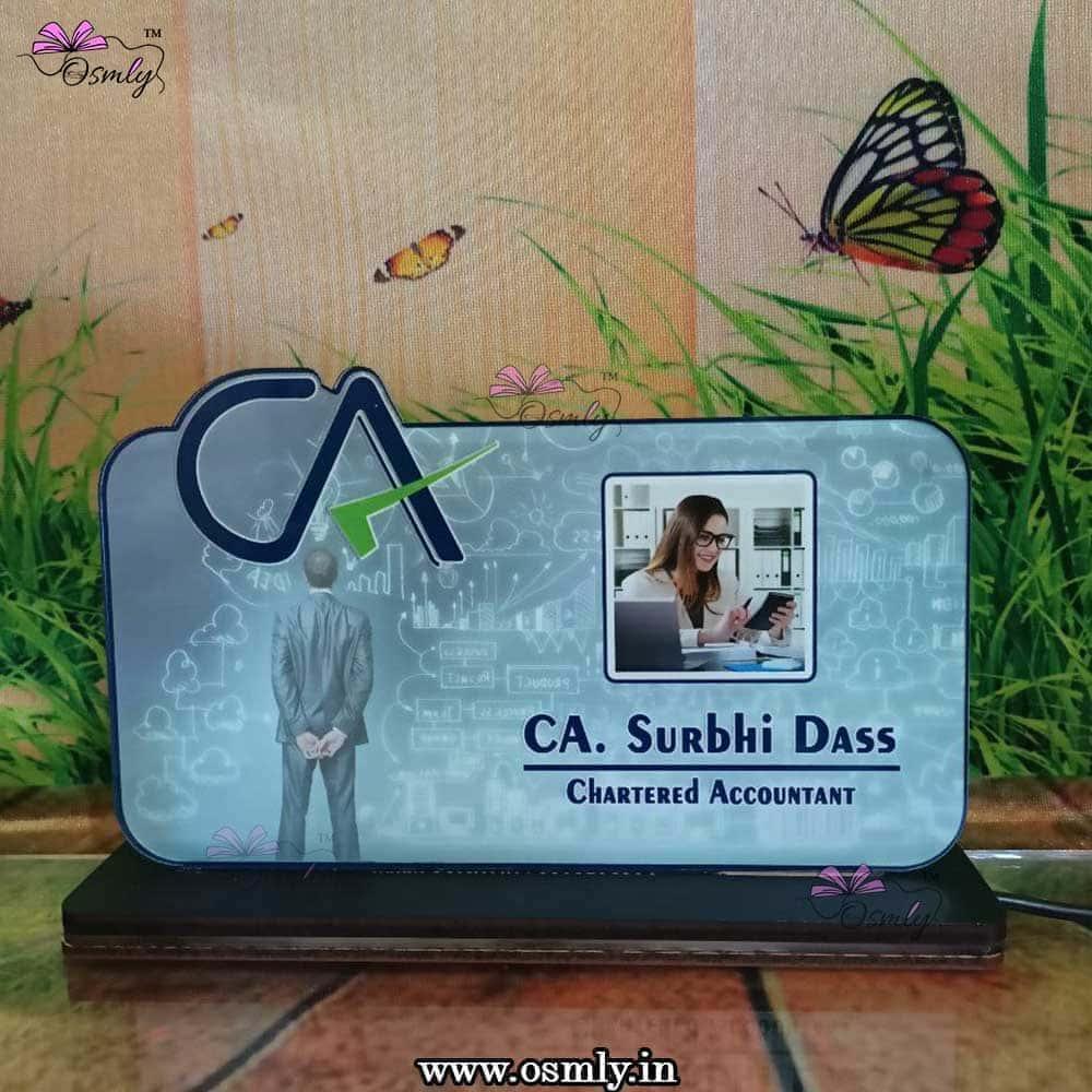 Personalized UV Printed Name Plate for CA - OSMLY