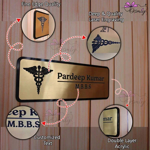 Acrylic Customized Name Plate - OSMLY