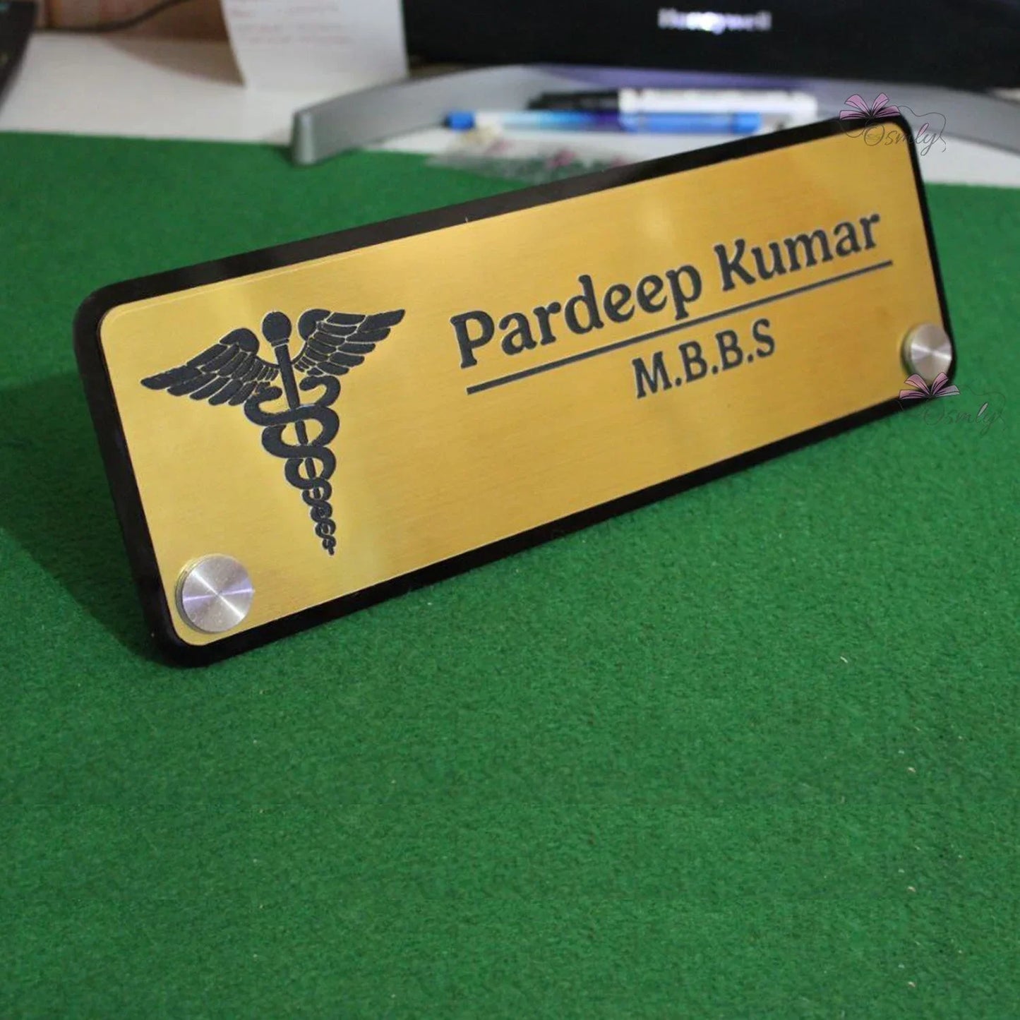 Acrylic Table Name Plate - OSMLY