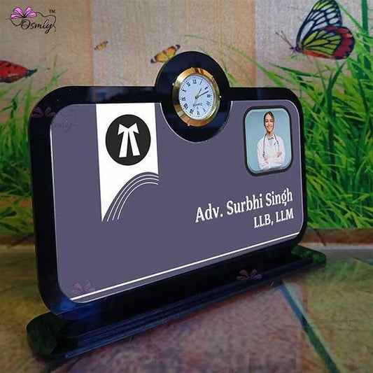 UV Printed Advocate Name Plate - OSMLY