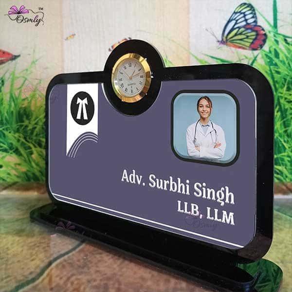 UV Printed Advocate Name Plate - OSMLY