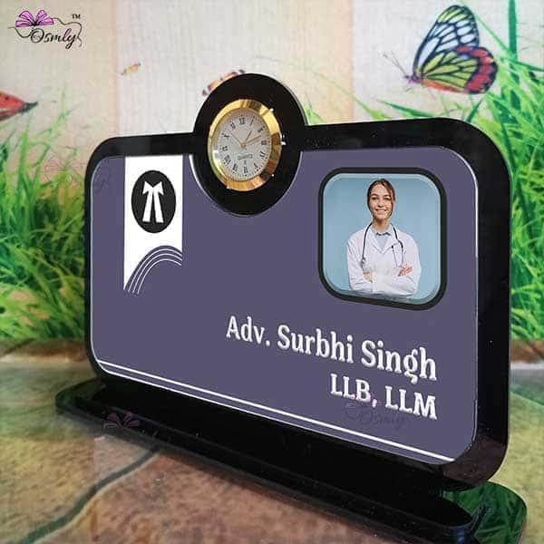 UV Printed Advocate Name Plate - OSMLY