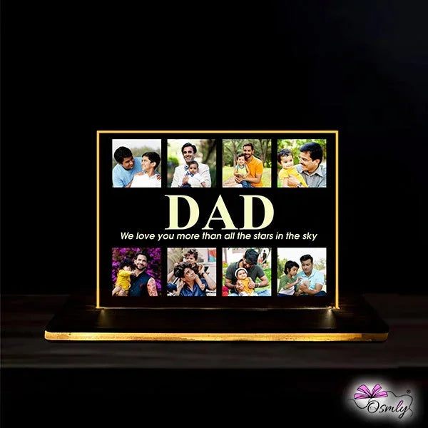 Acrylic Dad Photo Lamp - OSMLY
