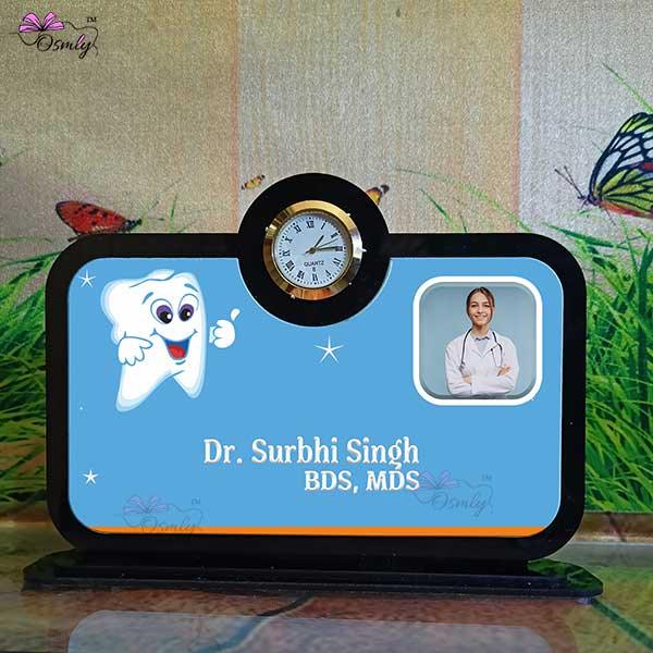 Dentist Table Clock Plaque - OSMLY