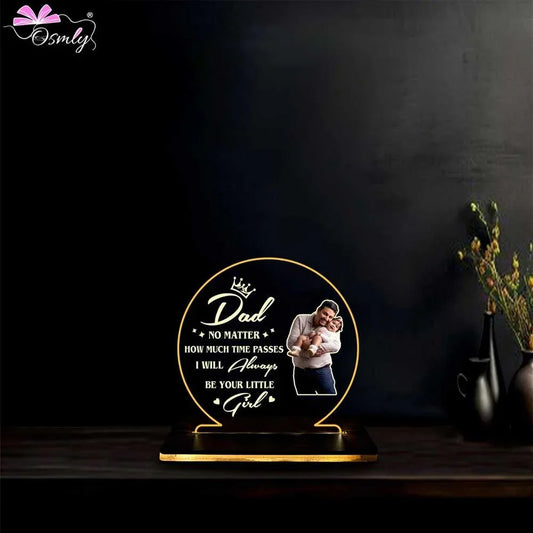 Round Acrylic Dad LED Plaque - OSMLY