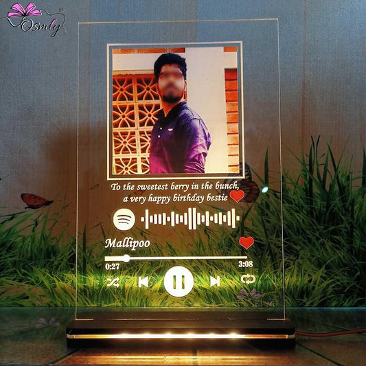 Transparent Spotify QR Plaque - OSMLY