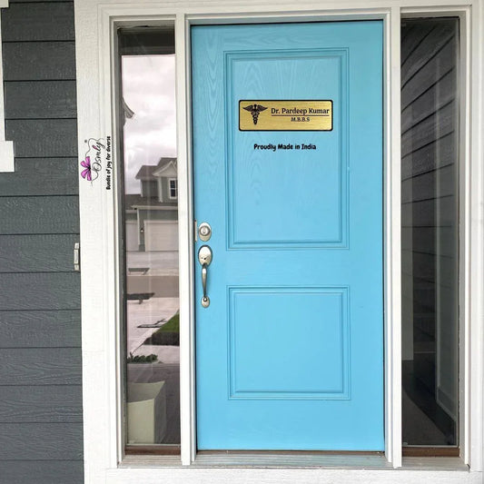 Gold Acrylic Doctor Name Plate - OSMLY