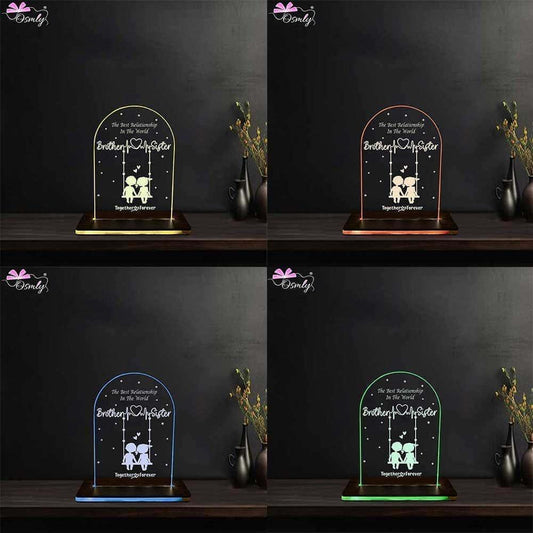 Bro Sis Acrylic LED Plaque - OSMLY
