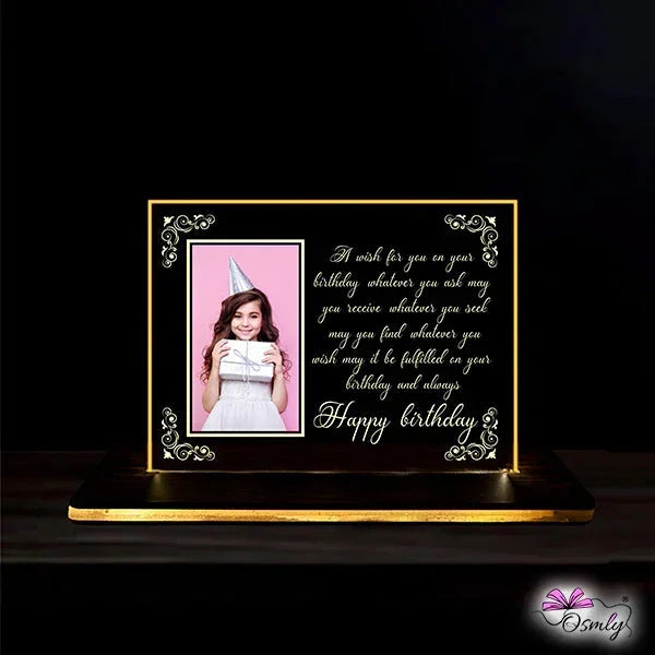 Birthday Special Acrylic LED Lamp - OSMLY