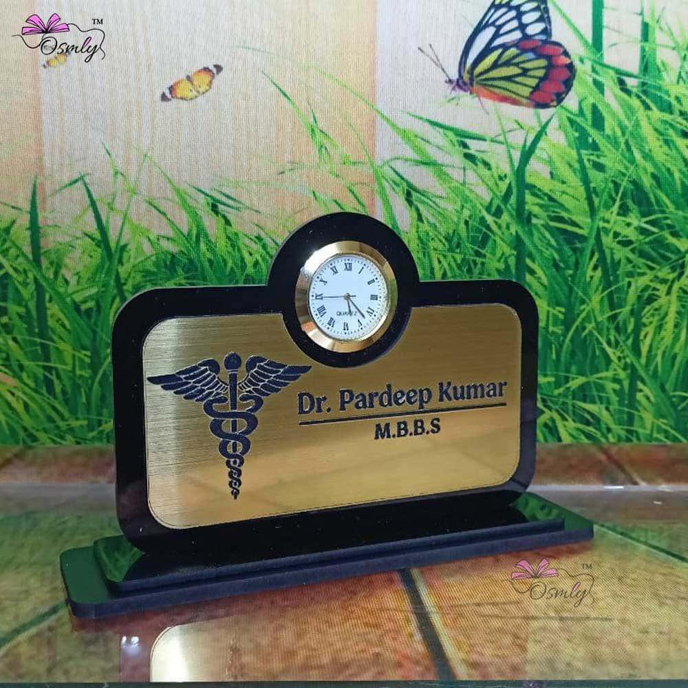 Acrylic Clock Name Plate - OSMLY