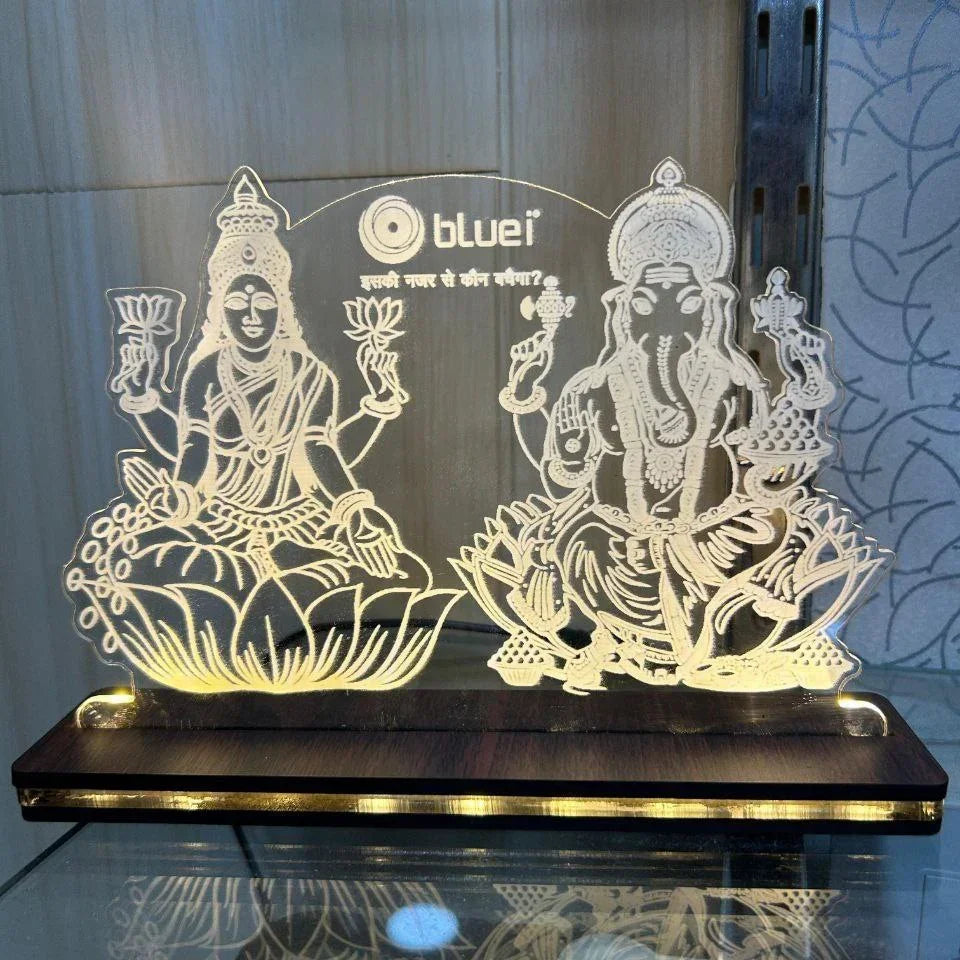 Ganesha Lakshmi LED Lamps Combo - OSMLY