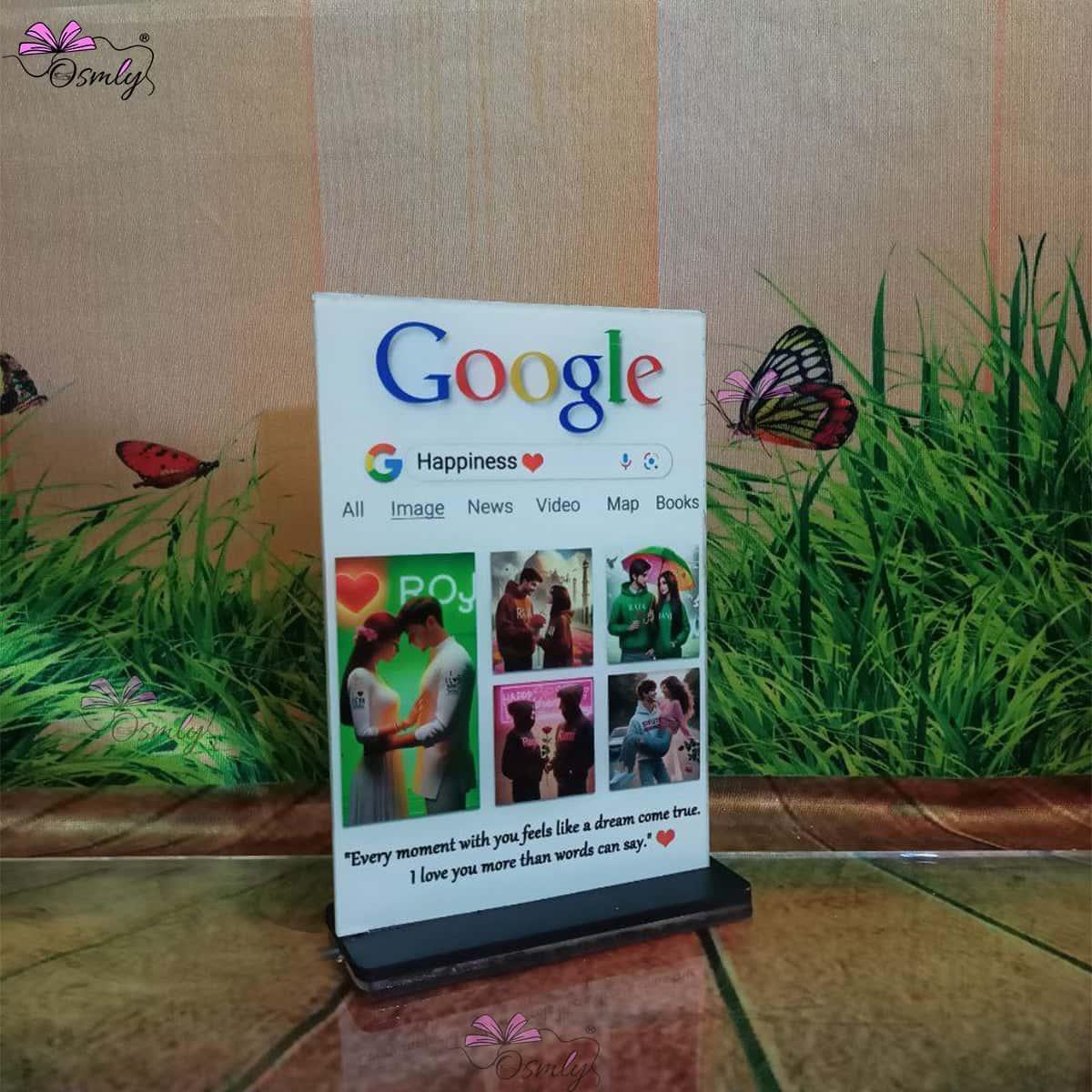 Acrylic Google Theme Table Frame - OSMLY