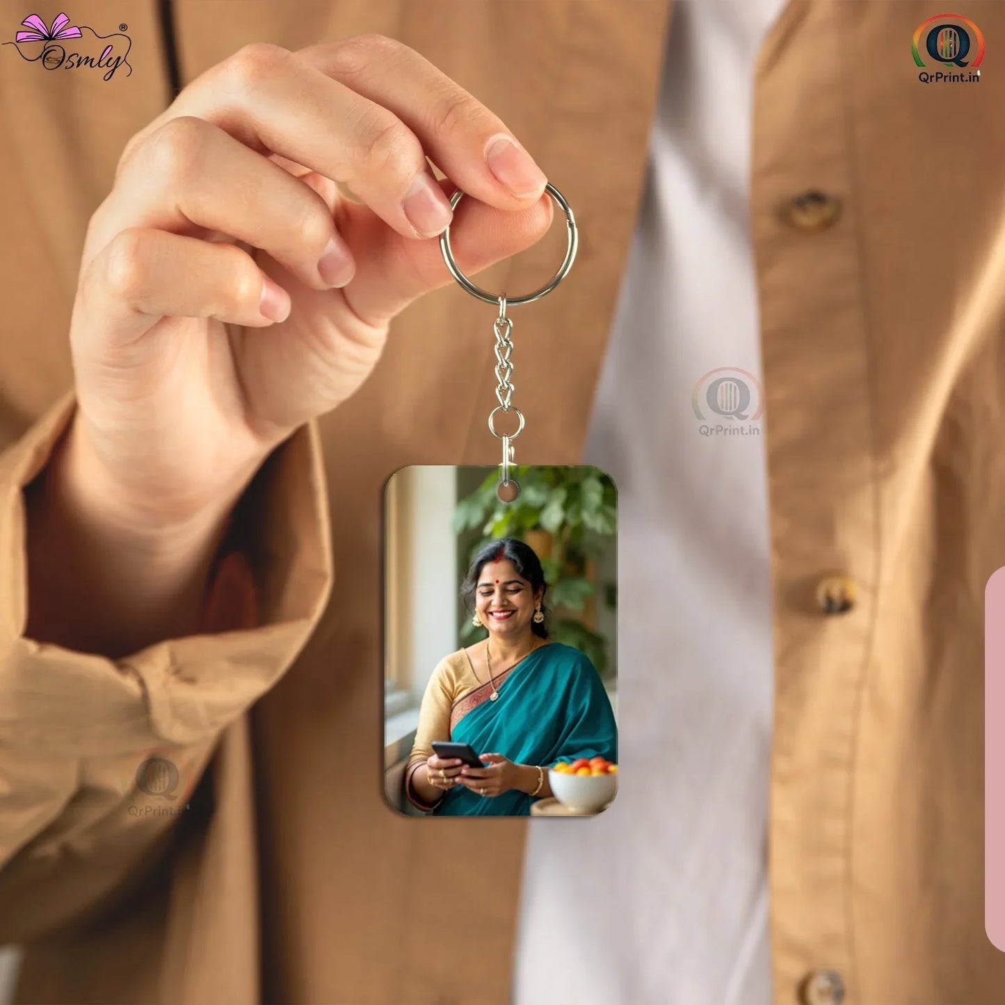 Mom Voice QR Keychain - OSMLY