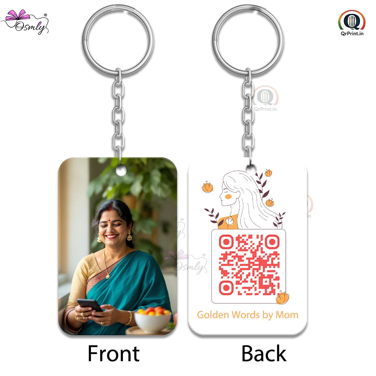 Mom Voice QR Keychain - OSMLY