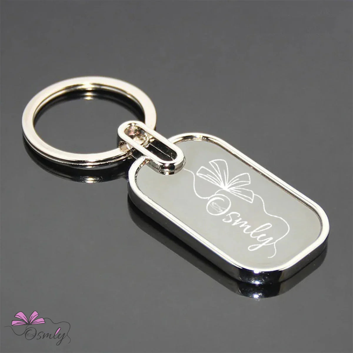Metal Keychain with Rounded Edges - OSMLY