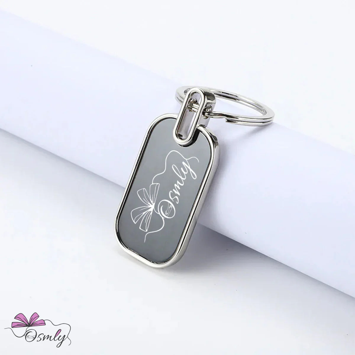 Metal Keychain with Rounded Edges - OSMLY
