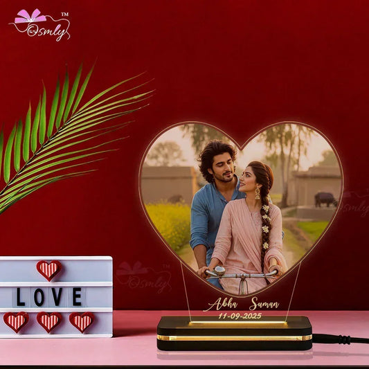 Acrylic Heart Photo Lamp - OSMLY