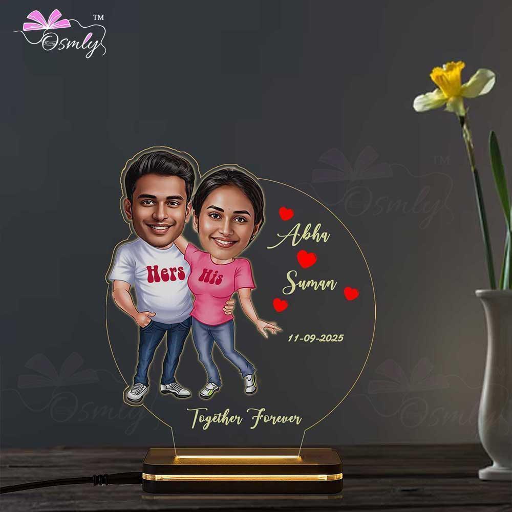 Acrylic Miniature Couple Lamp - OSMLY
