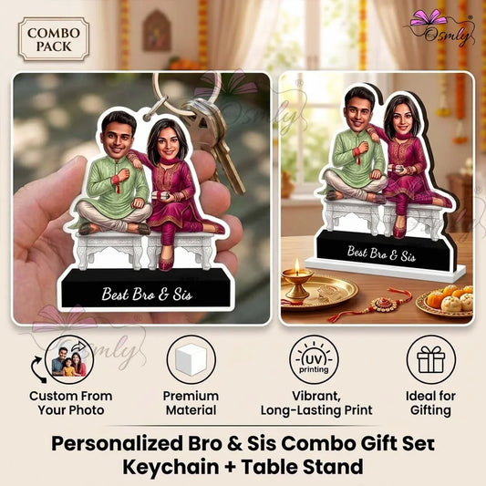 Bro Sister Rakhi Caricature
