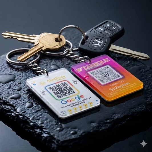 Social Media Theme Keychain