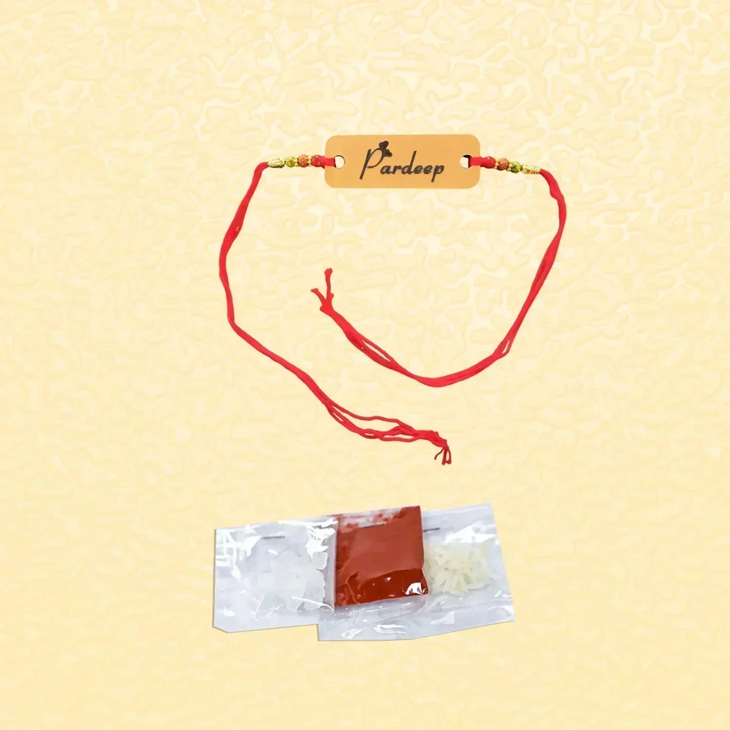 Gold_Acrylic_Name_Rakhi - OSMLY