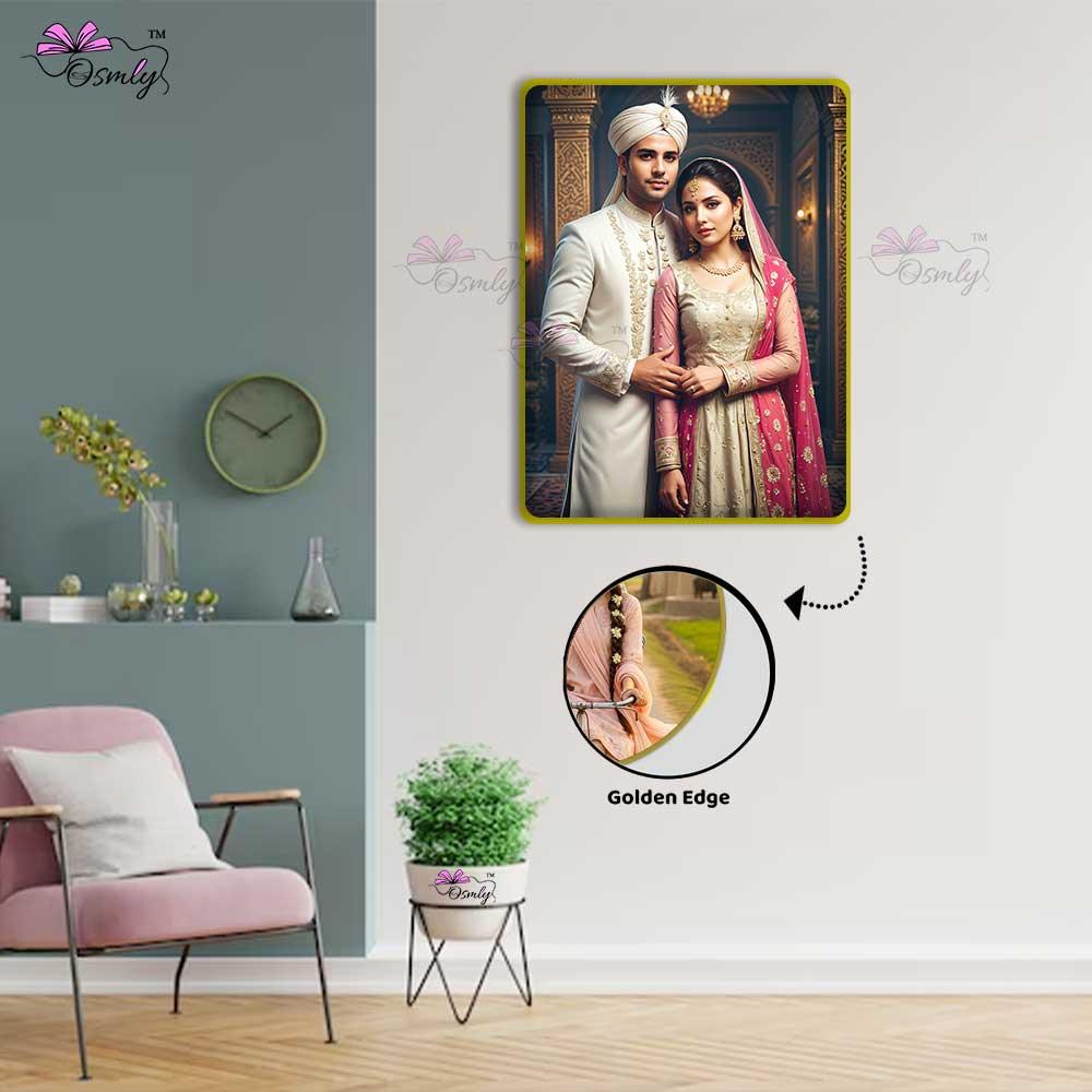 Gold Border Acrylic UV Frame - OSMLY