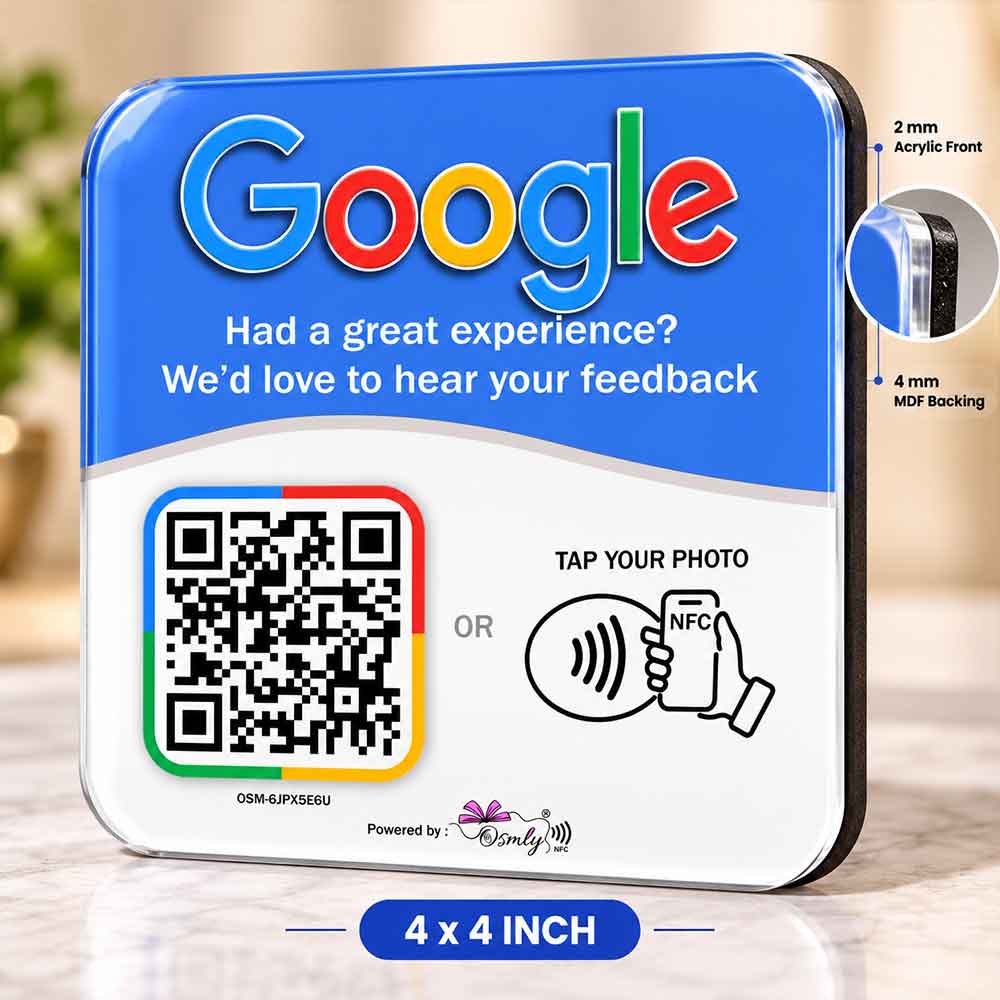 Google Review QR NFC Sticker