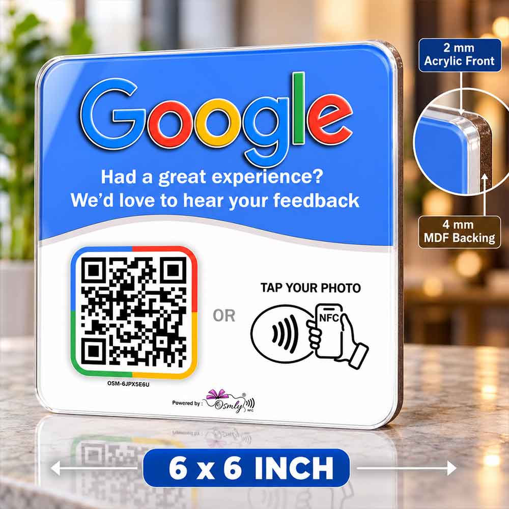 Google Review QR NFC Sticker