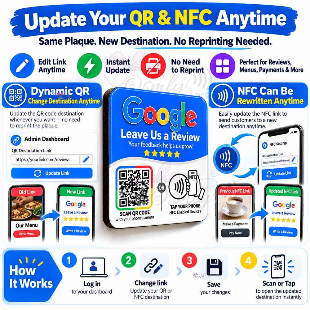 Google Review QR NFC Sticker