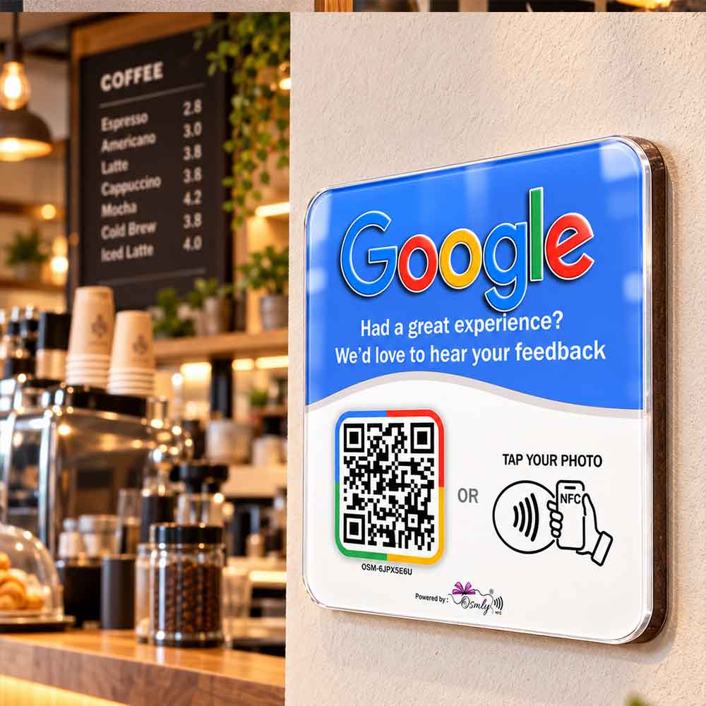 Google Review QR NFC Sticker