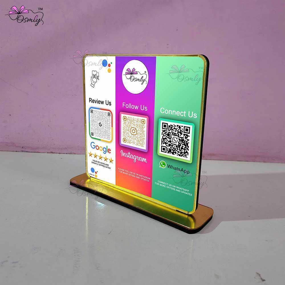 GoogleInstagramWhatsappQRStand - OSMLY