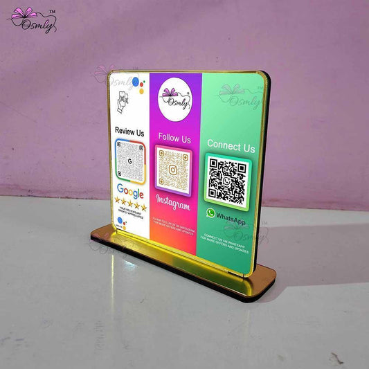 GoogleInstagramWhatsappQRStand - OSMLY