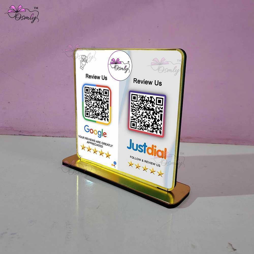 Google Justdial Review QR Stand - OSMLY