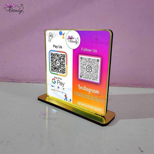 Gpay Instagram QR Stand - OSMLY