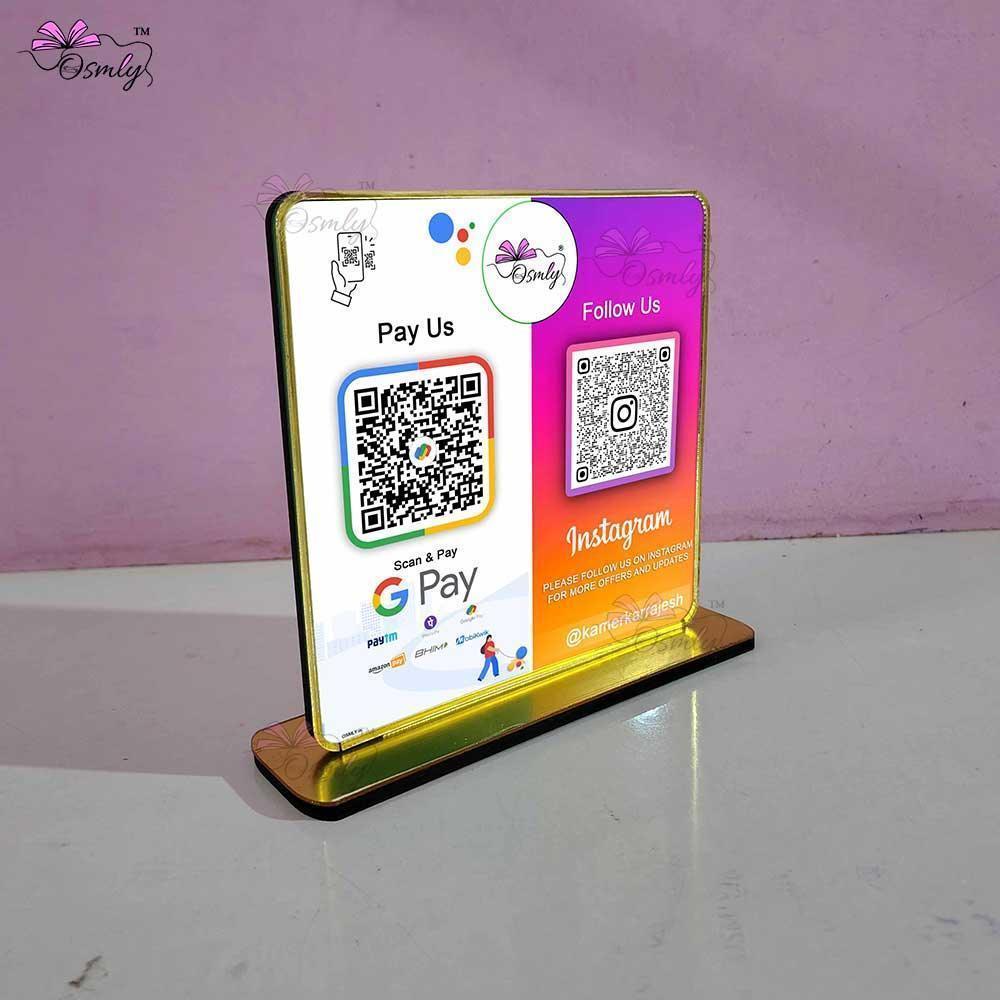 Gpay Instagram QR Stand - OSMLY