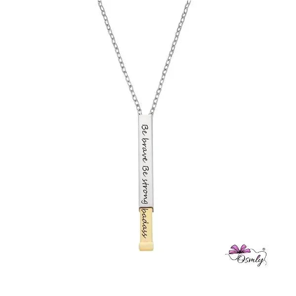 Personalized Hidden Bar Pendant - OSMLY