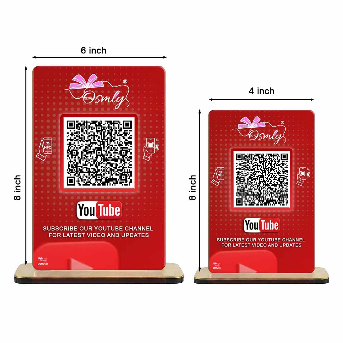NFC Enabled YouTube QR Stand