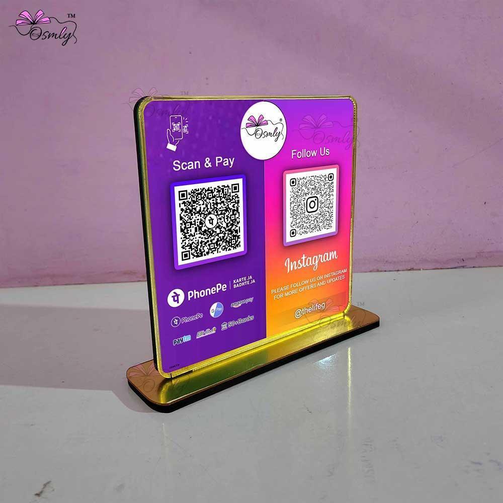 PhonePe Instagram QR Stand - OSMLY