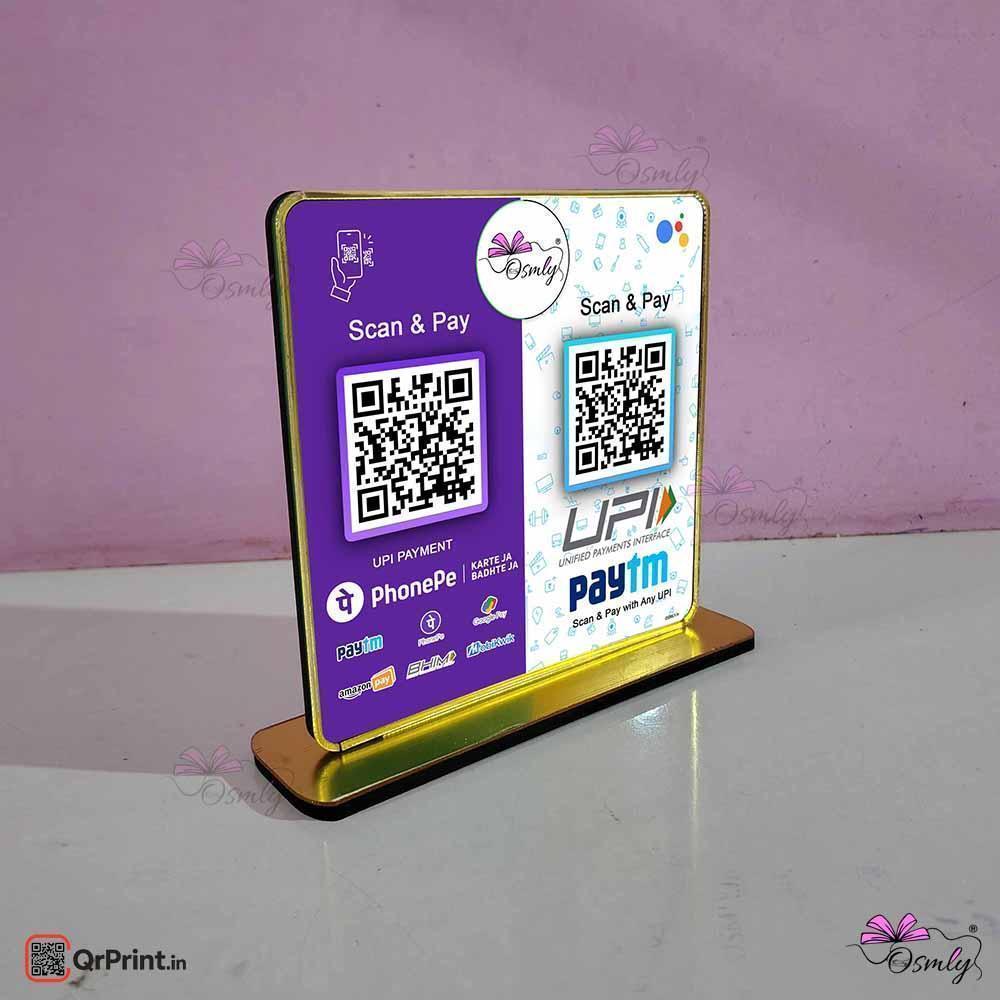 PhonePe PayTm QR Stand - OSMLY