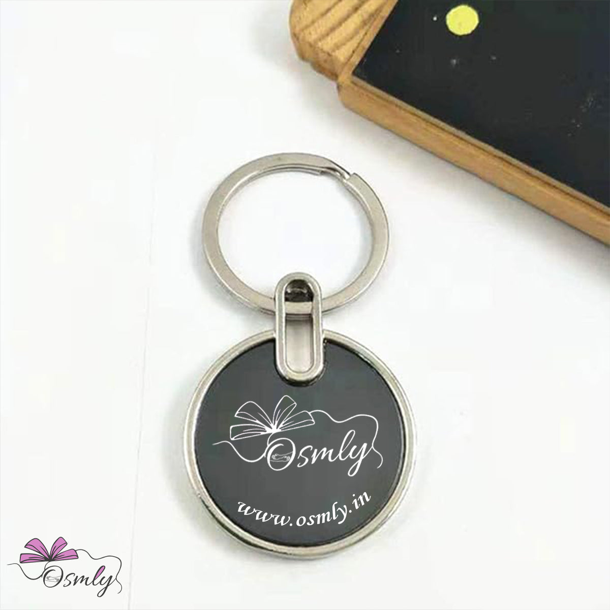 OSMLY Round Shape Metal Keychain from OSMLY Key Chain
