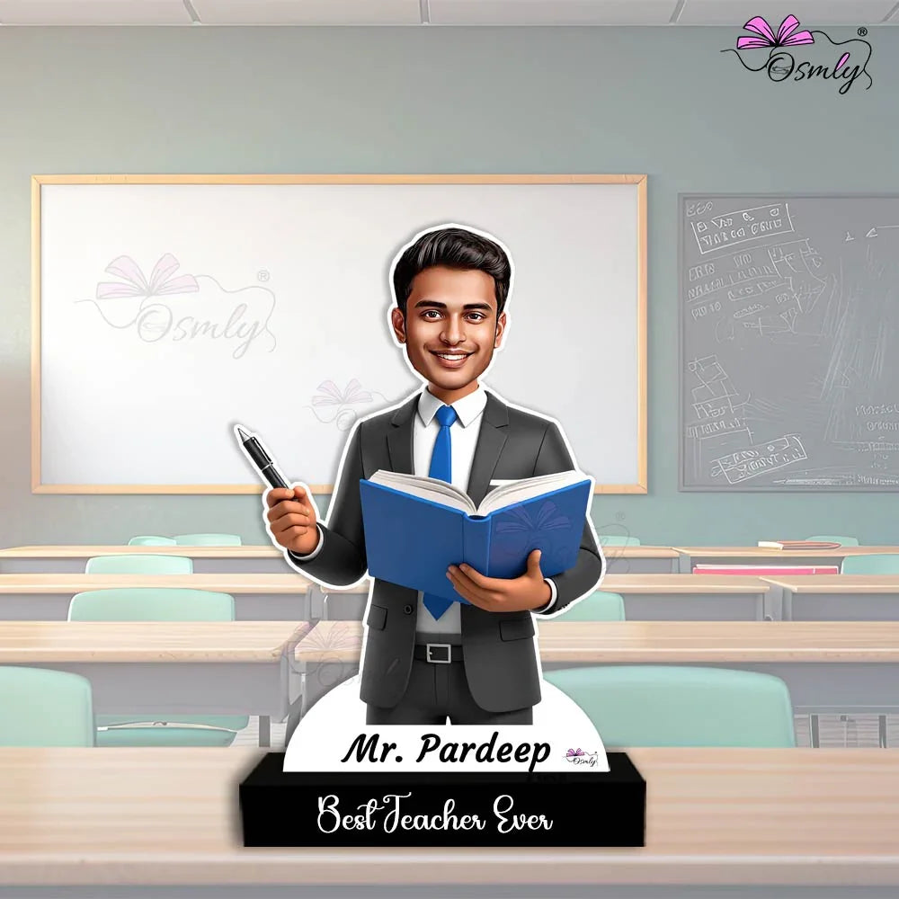Teacher Caricature Male - OSMLY