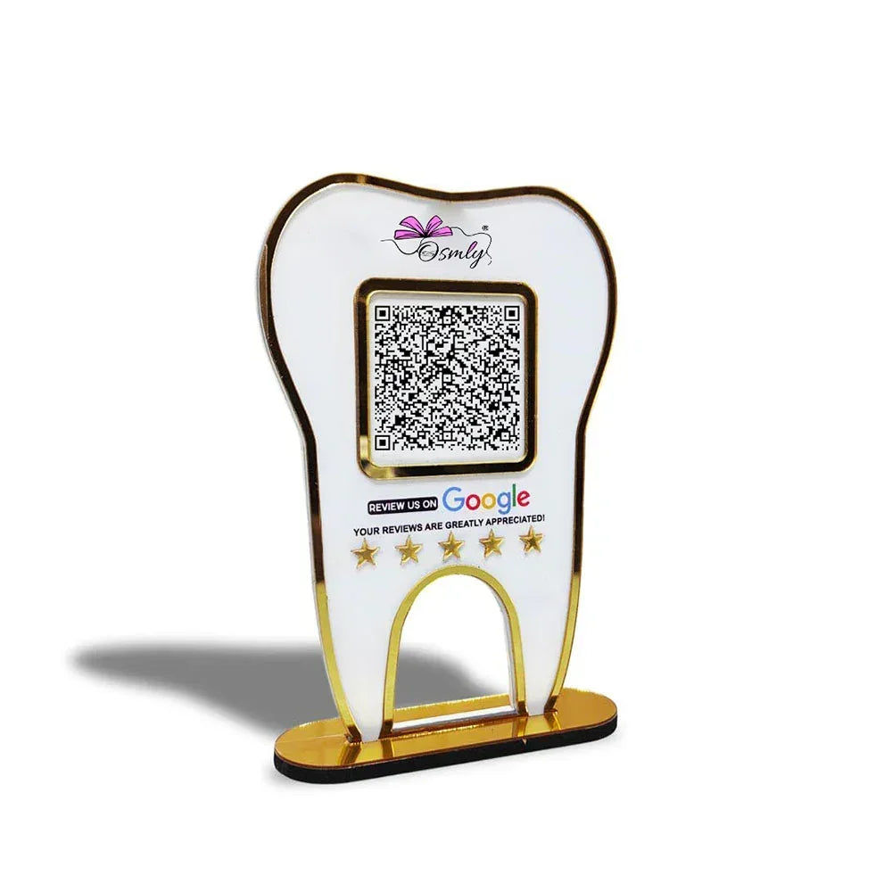 ToothShapeDentistQRStand - OSMLY