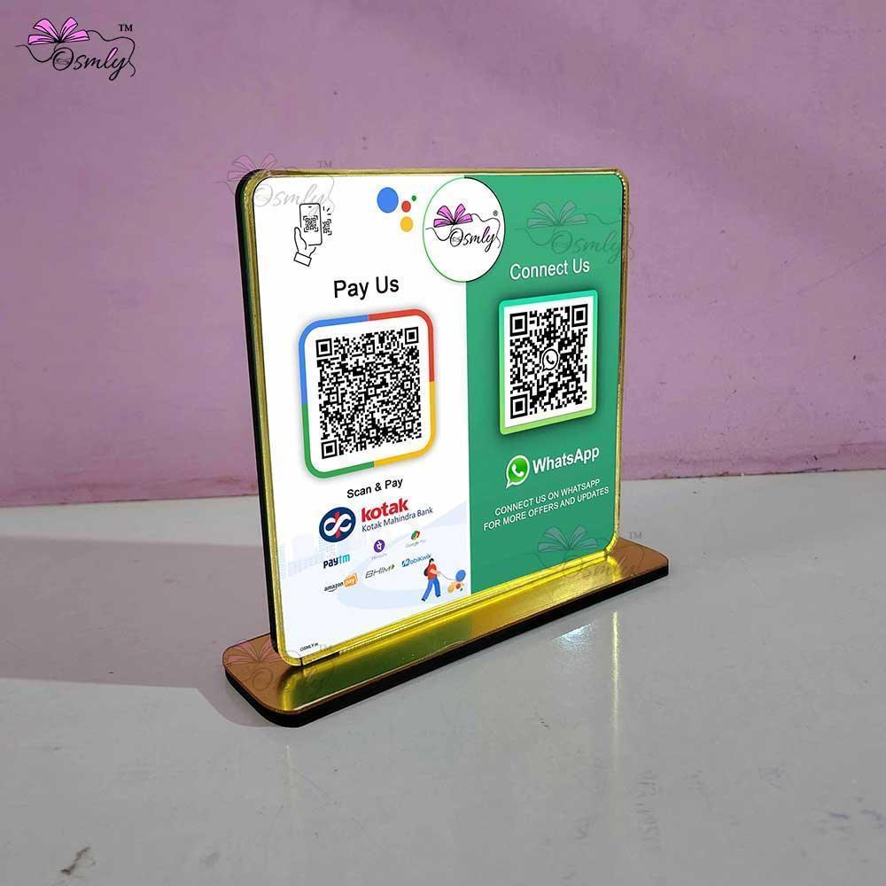 UPI Whatsapp QR Stand - OSMLY
